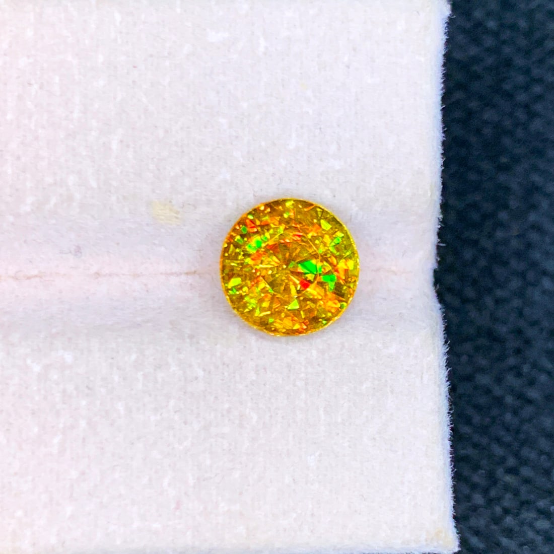 Full Fire Sphene Ring Stone, Natural Sphene Titanite Ring Gemstone - 4