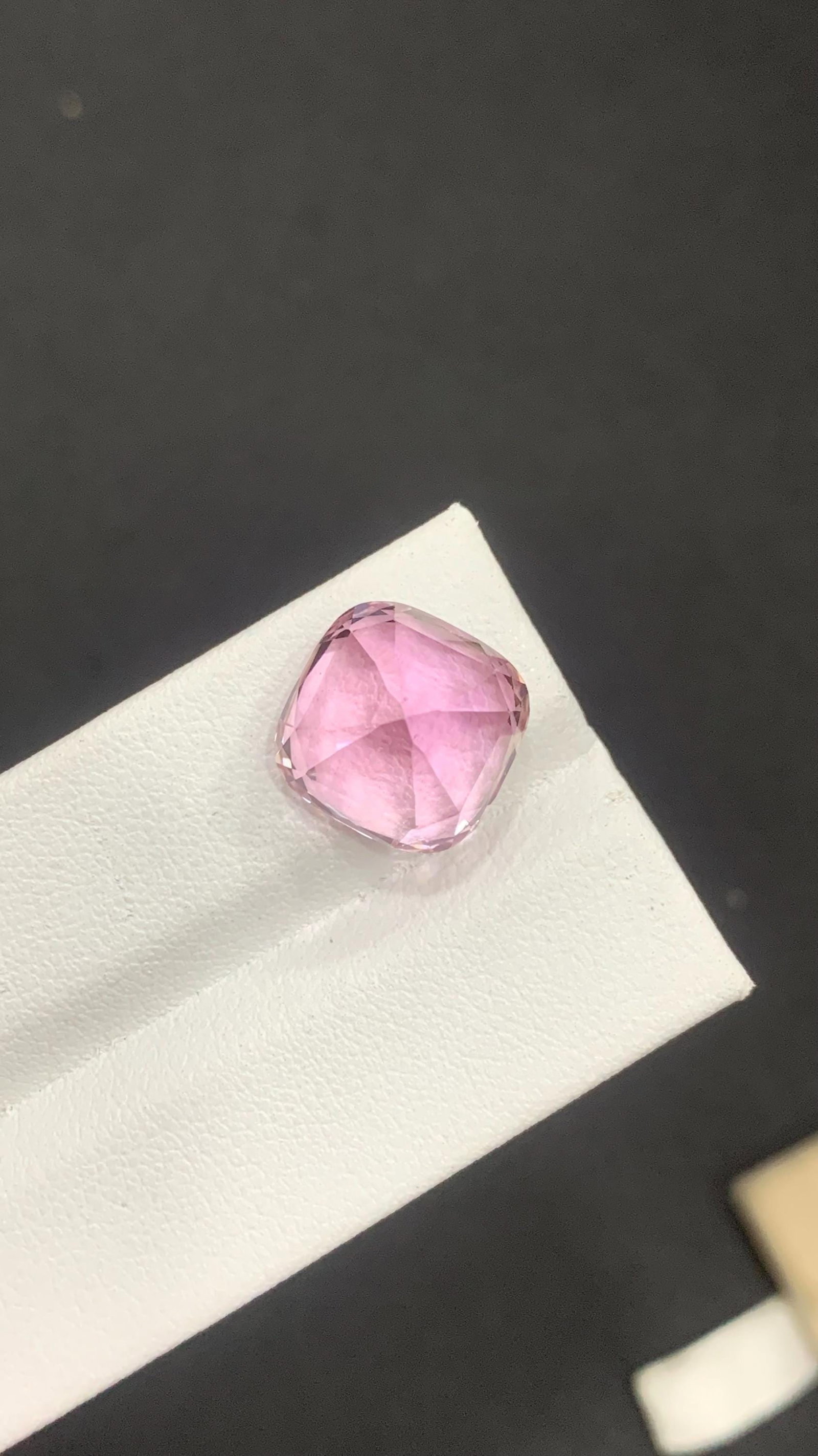 Pink Kunzite Cushion Cut Loose Gemstone For Ring And Jewellery, Wedding Jewellery - 14.25 Carat - 7