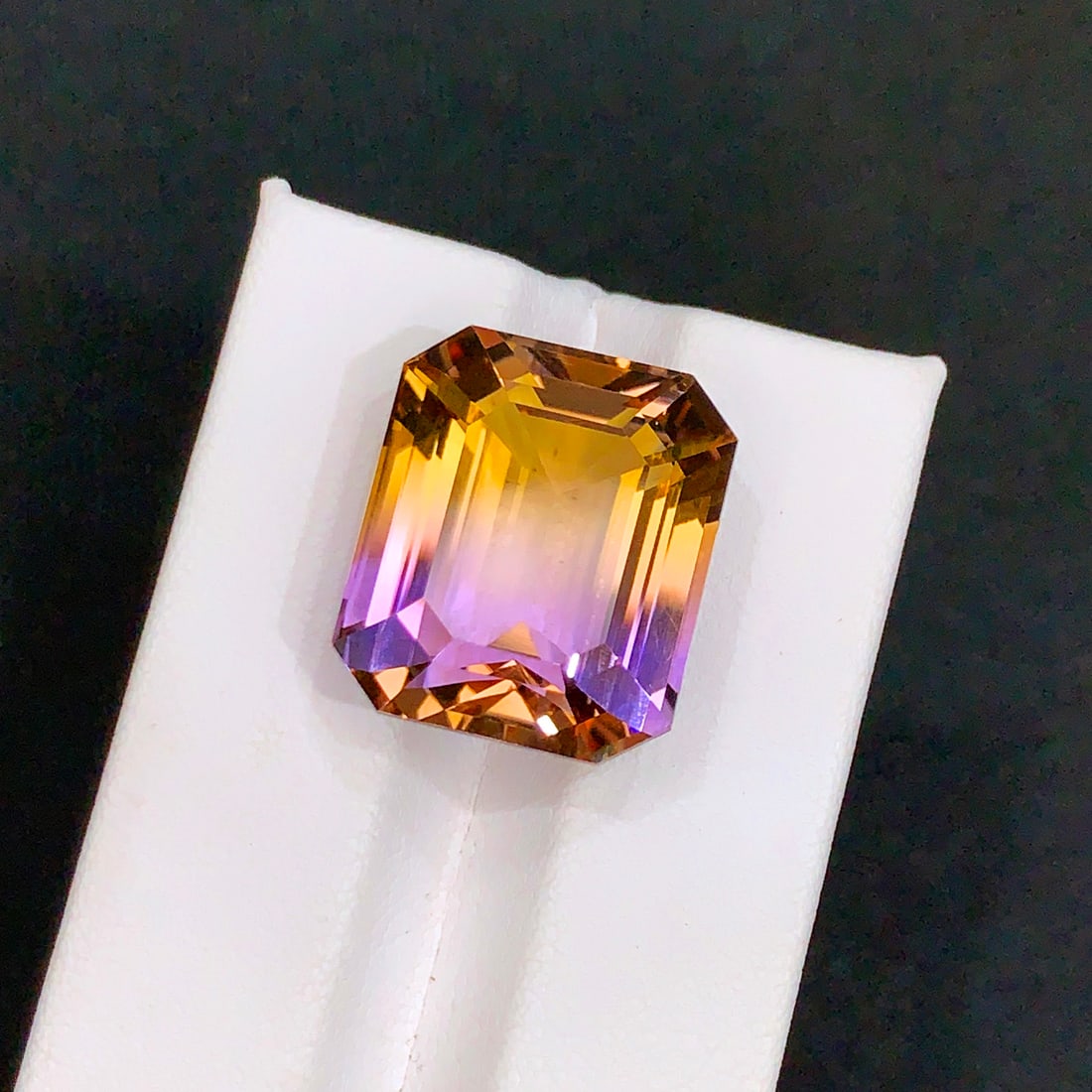 Bi Color Ametrine Loose Gemstone, Natural Ametrine Stone For Jewelry Making - 5