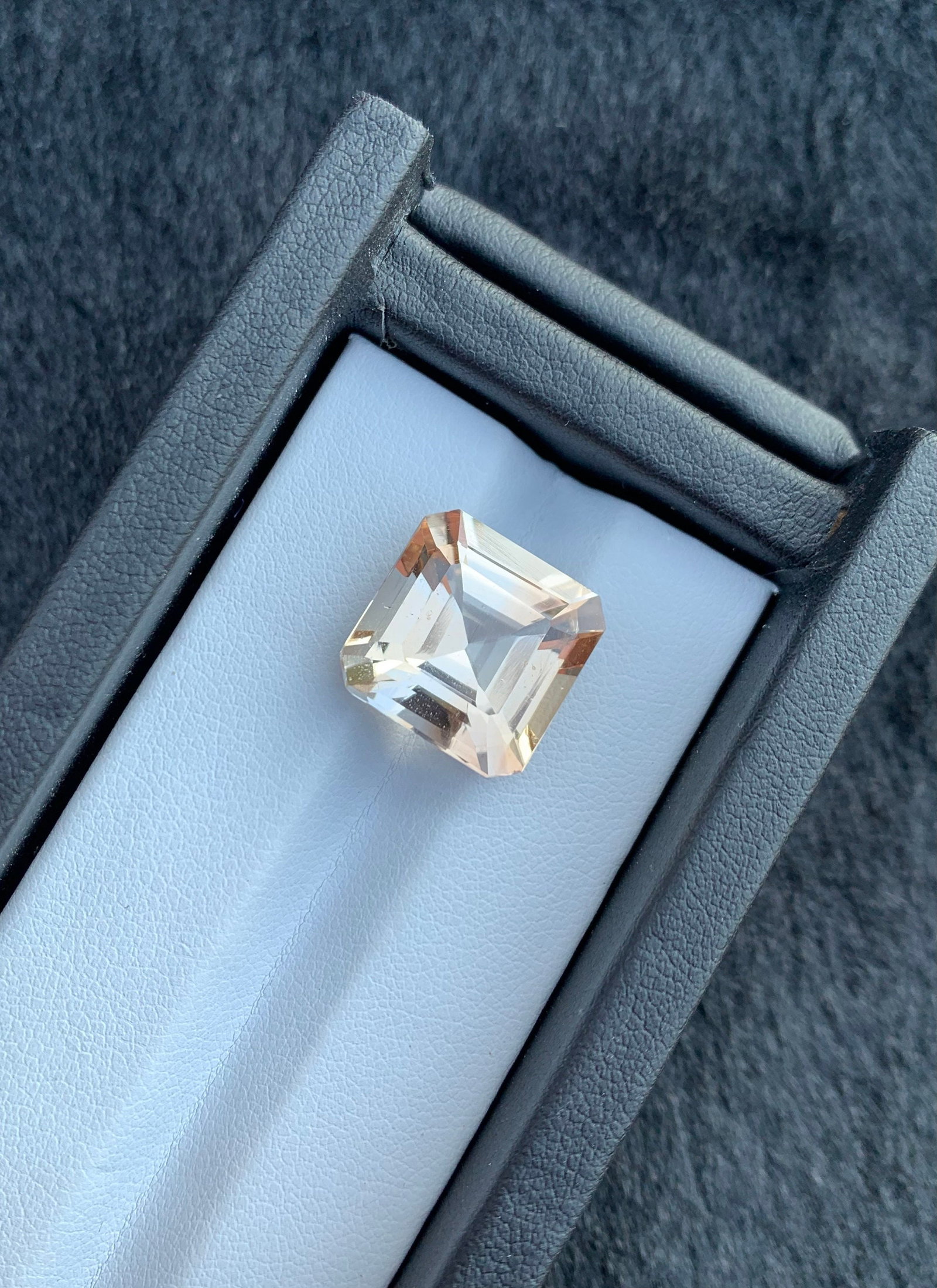 Sherry Topaz Gemstone: Asscher Cut Loose Stone, 15.85 Carat - 6