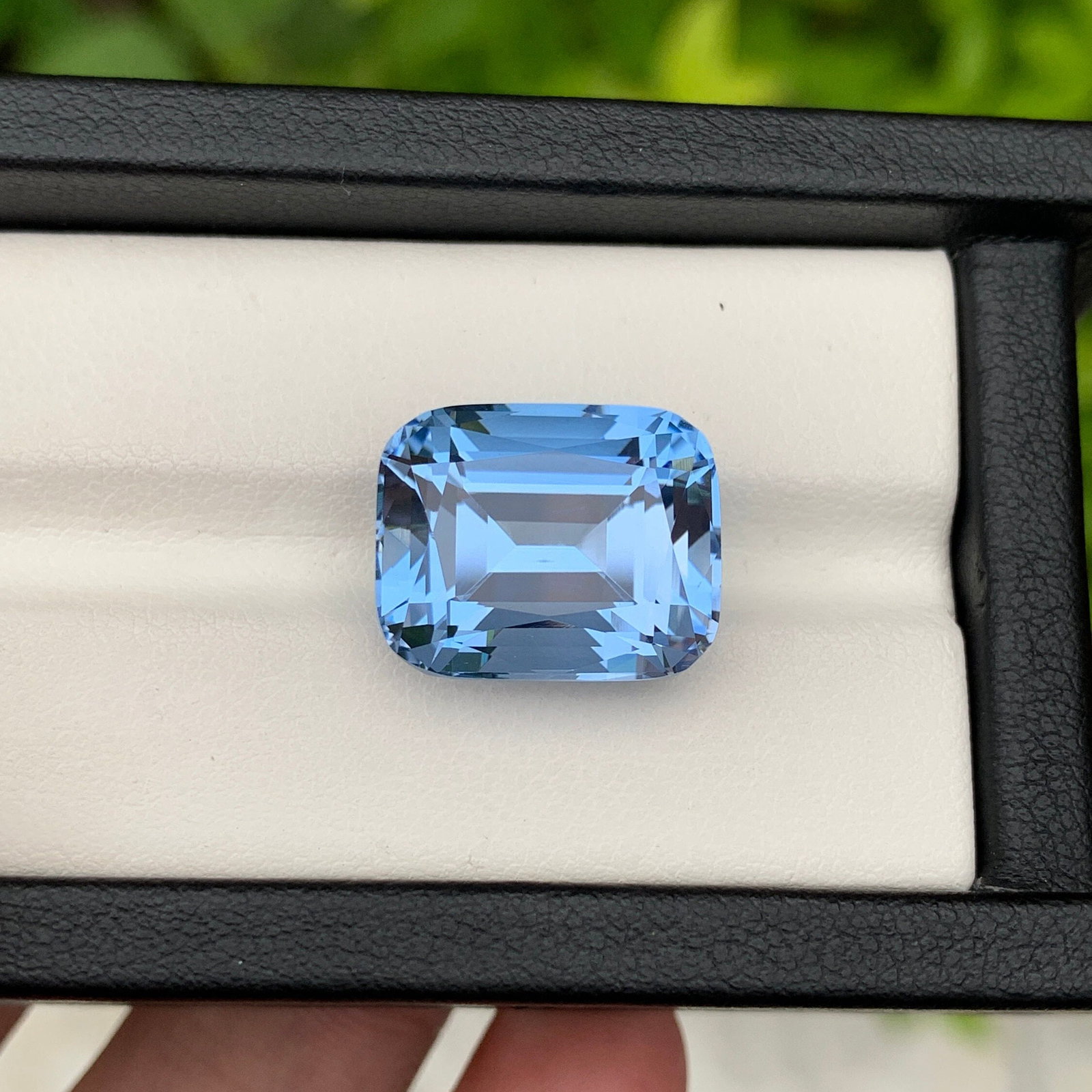 Santa Maria Aquamarine Gemstone: 17.72 CT Cushion Cut Beryl - 2