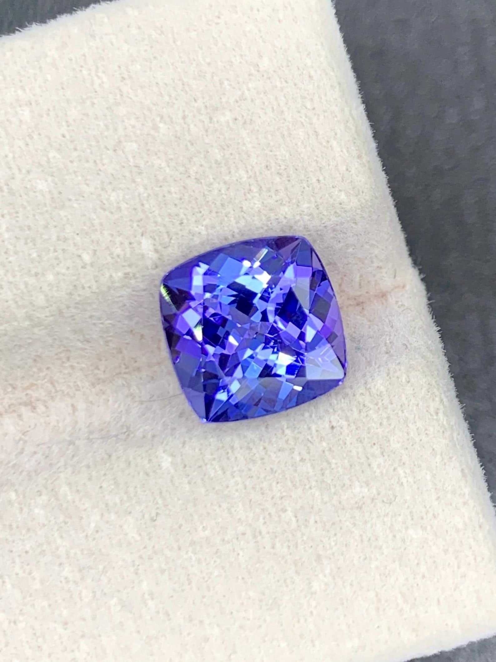 Natural Tanzanite Ring Stone, Deep Blue Tanzanite Loose Gemstone - 2