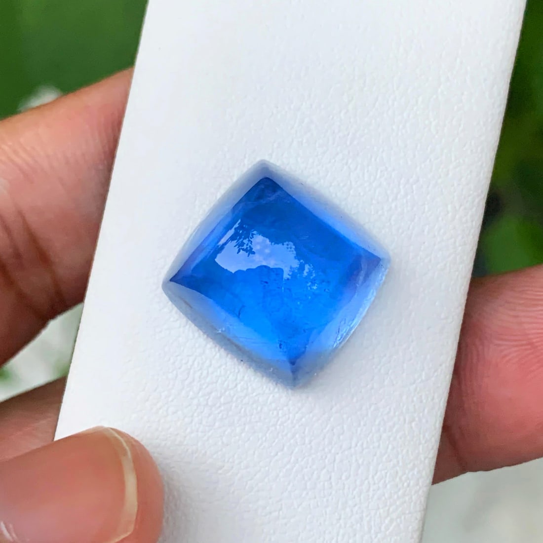 Deep Blue Aquamarine Cabochon, Natural Blue Beryl Gemstone For Jewelry - 2