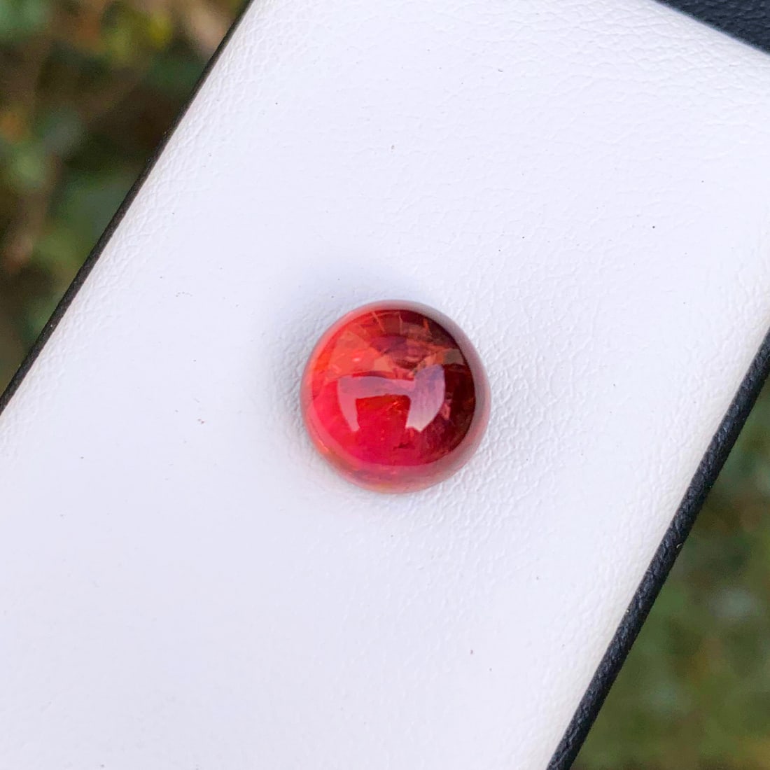 Red Tourmaline Cabochon, Natural Tourmaline Ring Stone - 3