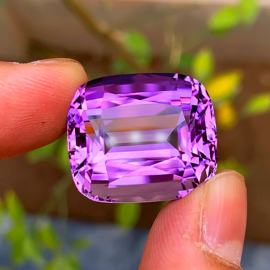Purple Amethyst Gemstone, Natural Amethyst Jewelry Stone, Faceted Amethyst - 2