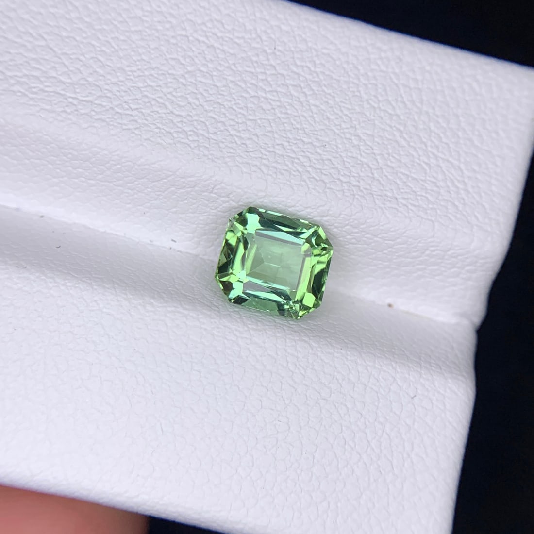 Light Green Tourmaline Ring Stone, Natural Tourmaline Gemstone For Jewelry - 2