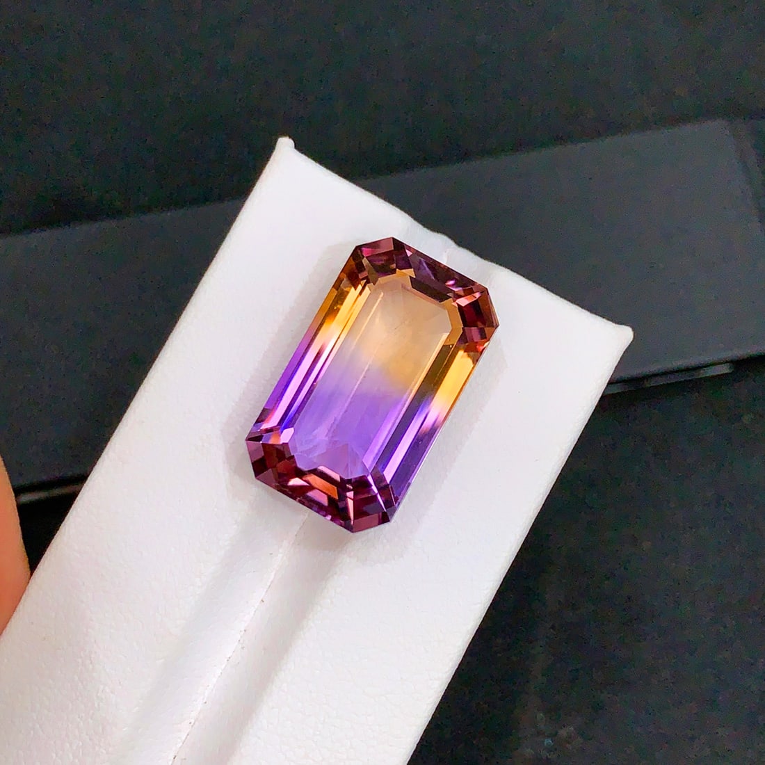 Bi Color Ametrine Gemstone, Natural Ametrine Stone For jewelry : 27.60 CT - 2