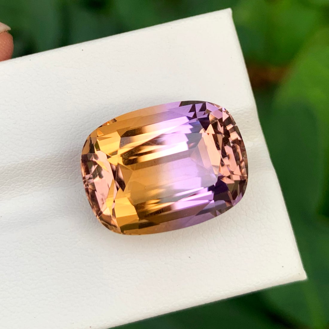 Bi Color Ametrine Gemstone For Jewelry, Natural Ametrine Ring Stone - 2