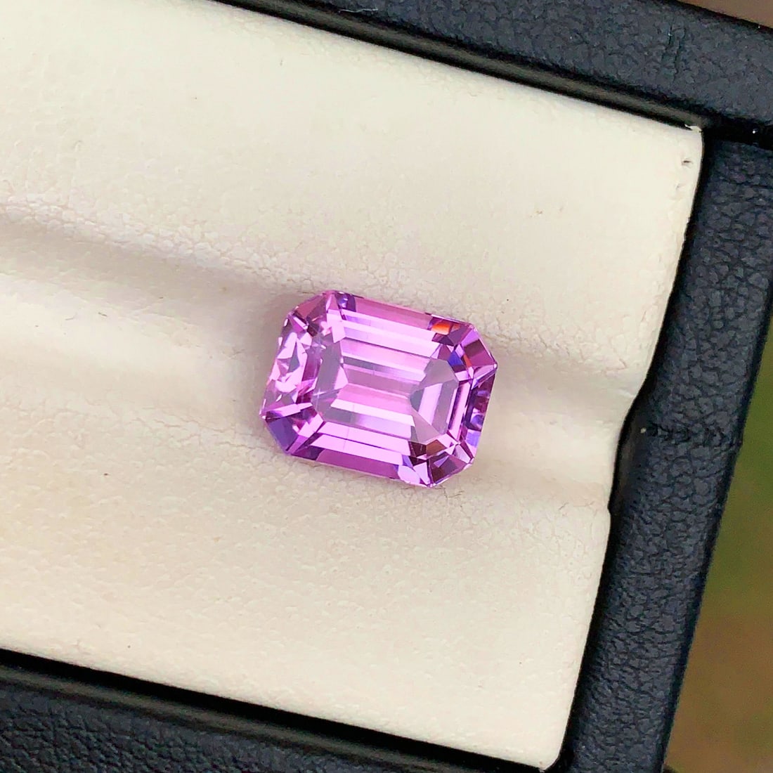 Pink Kunzite Ring Stone, Natural Kunzite Gemstone, Emerald Shape Kunzite - 3