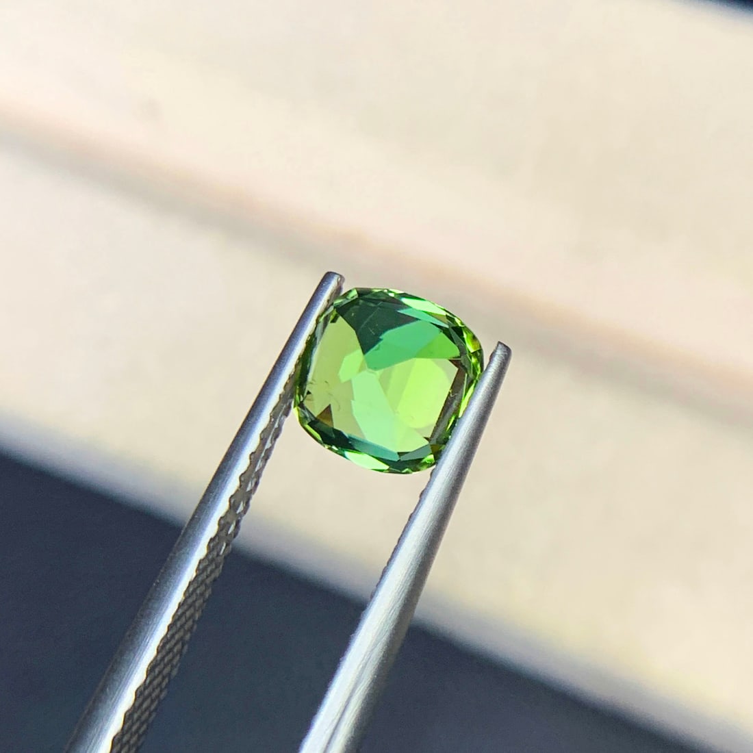 Light Green Tourmaline Ring Stone, Natural Tourmaline Loose Gemstone - 2