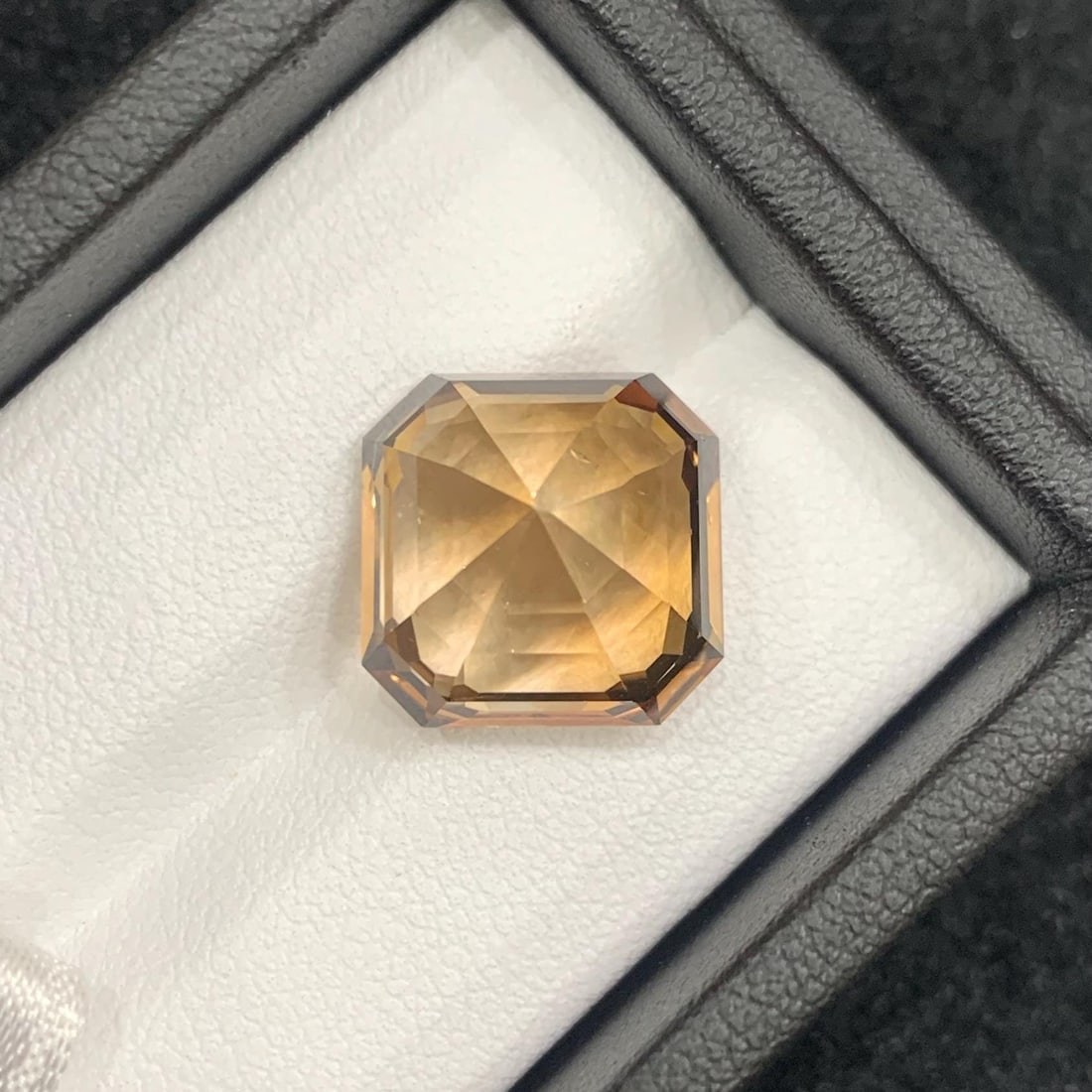 Golden Topaz Loose Gemstone: 16.65 Carat Asscher Cut Stone - 5