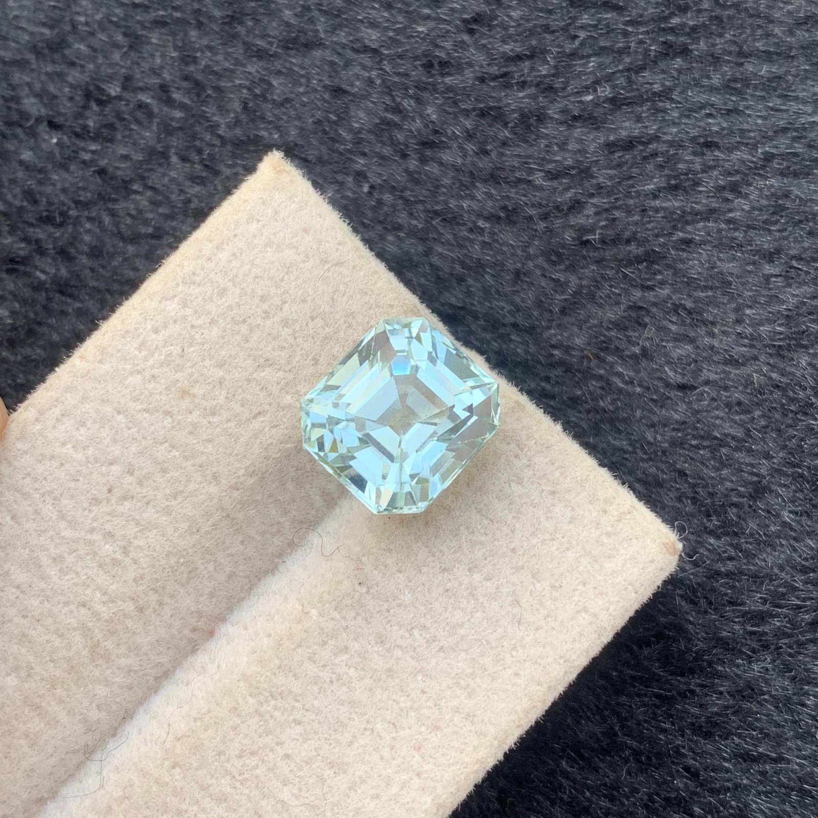 Seafoam Tourmaline Gemstone: 4.70 Carat Asscher Cut Stone - 3