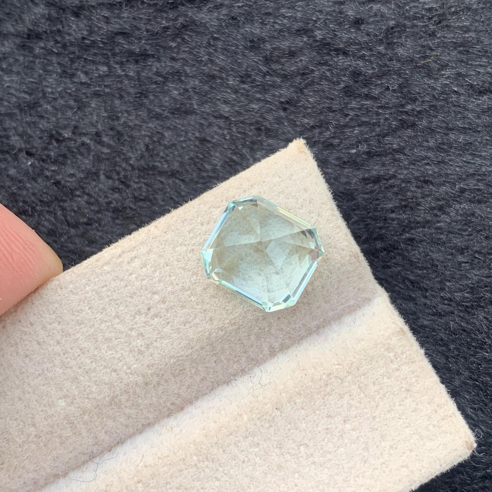 Seafoam Tourmaline Gemstone: 4.70 Carat Asscher Cut Stone - 8