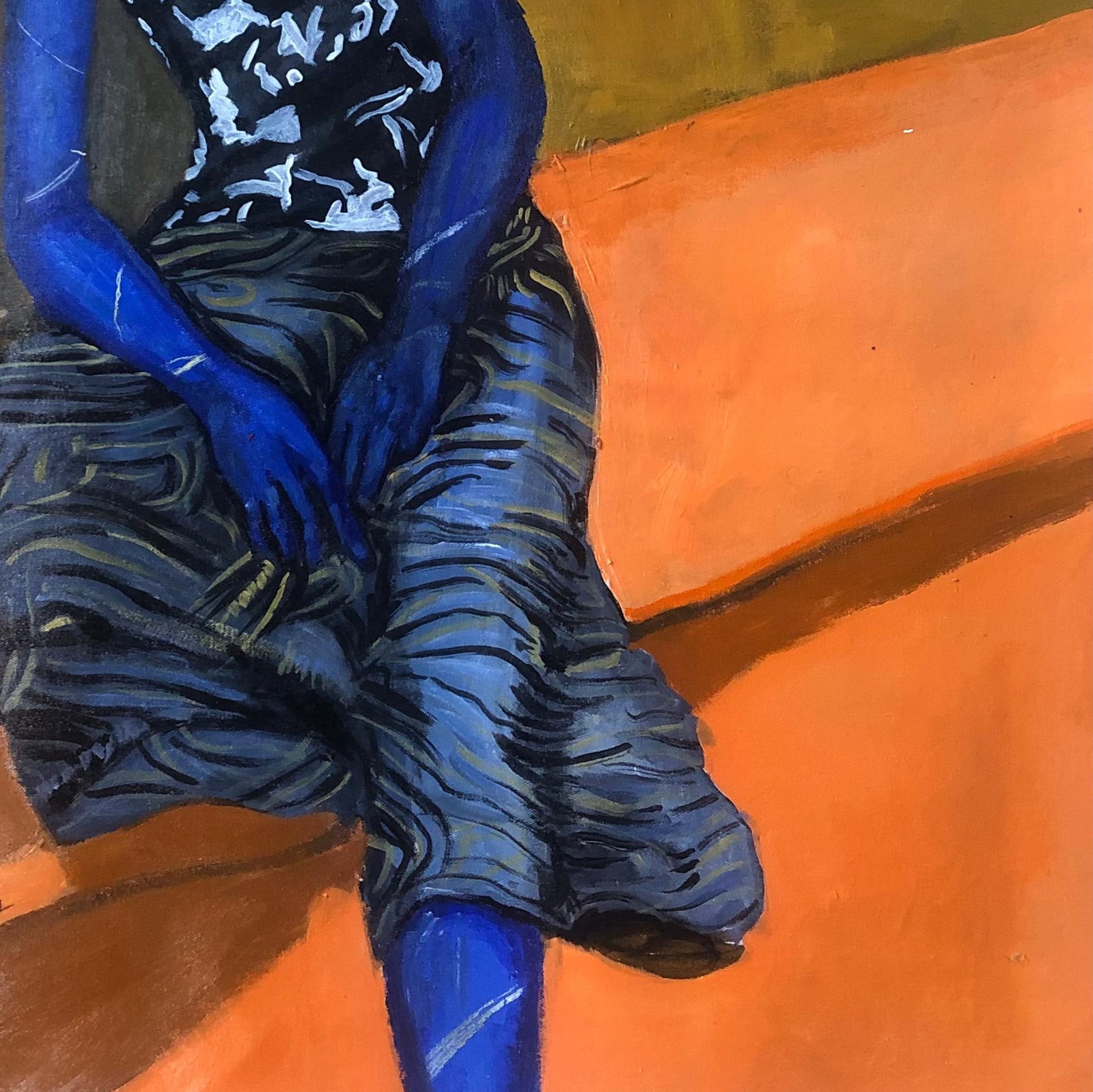 Aba Linus, Lady on Blue 2, 2022 - 14