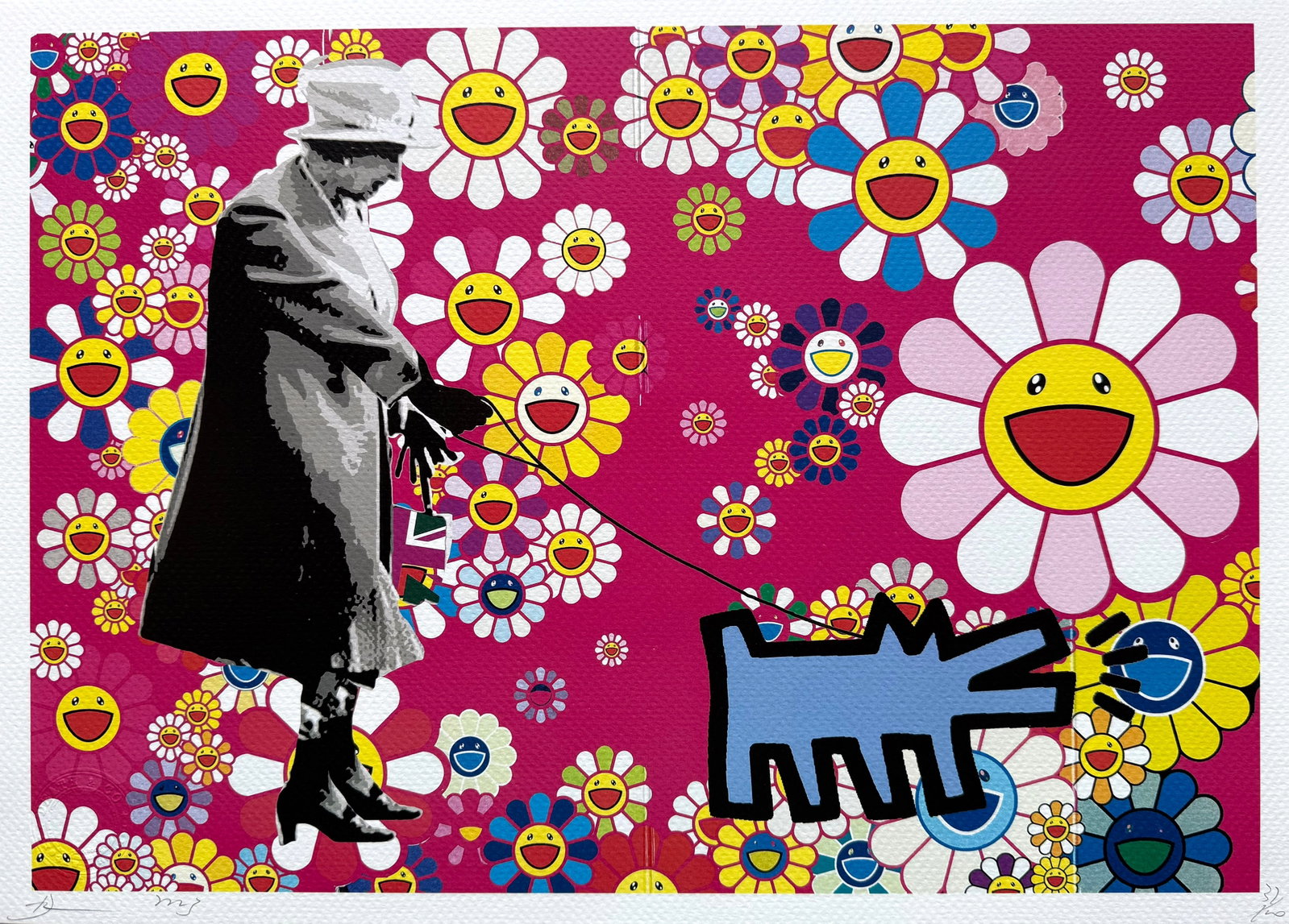 Death NYC Banksy Haring Murakami: Title:Death NYC Banksy Haring Murakami Date/Period:21st Century Materials:Giclee on Fine art 300 gsm paper Size:17 3/4 x 12 1/2 inches Description:Artist: Death NYC, limited edition giclee on paper,