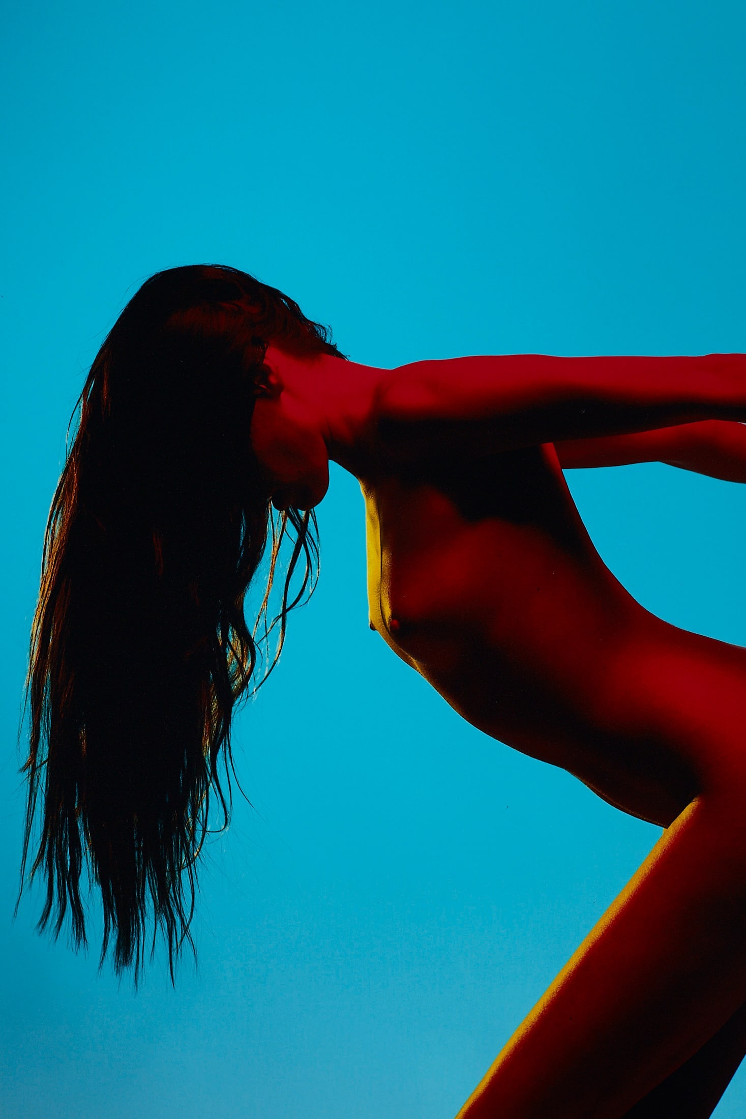 Spiros Politis: Turquoise Red Figure - 3