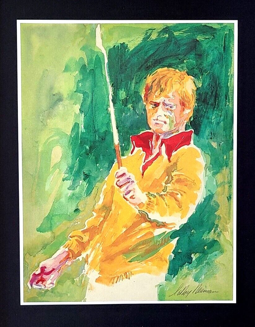 LeRoy Neiman " JACK NICKLAUS " Signed Pop Art Mounted Framed in New 11x14 - 2