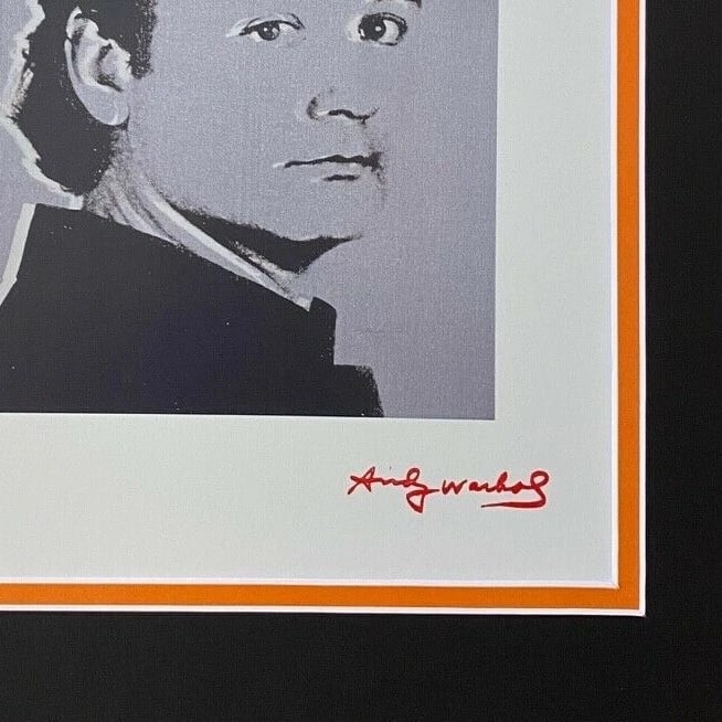 ANDY WARHOL + RARE 1984 SIGNED + BILL MURRAY + PRINT NOW FRAMED - 2