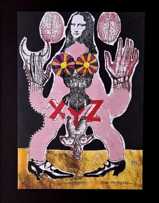 Pedro Friedeberg + Signed Print Framed + Ready to Hang + Last Night Dreams - 2