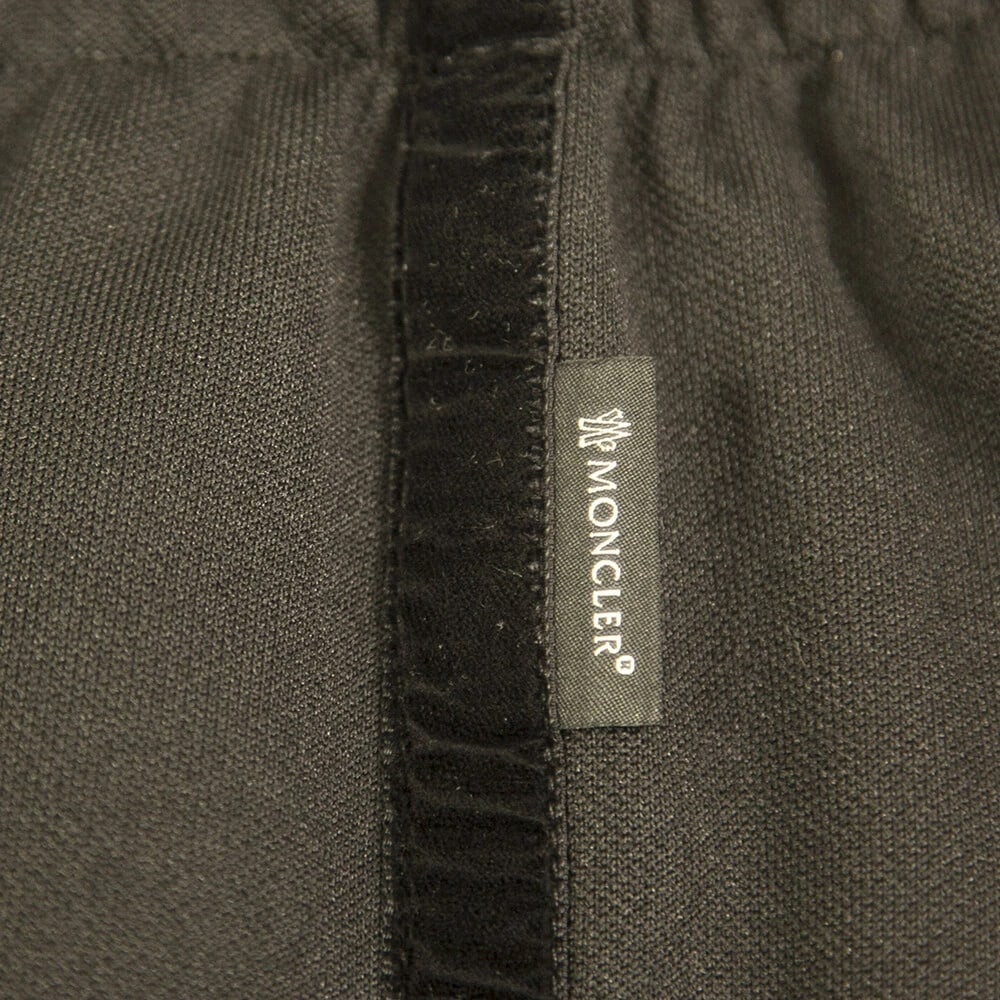 Moncler Black w. Velvet Side Stripe Cropped Flared trousers pants size 38 - 5