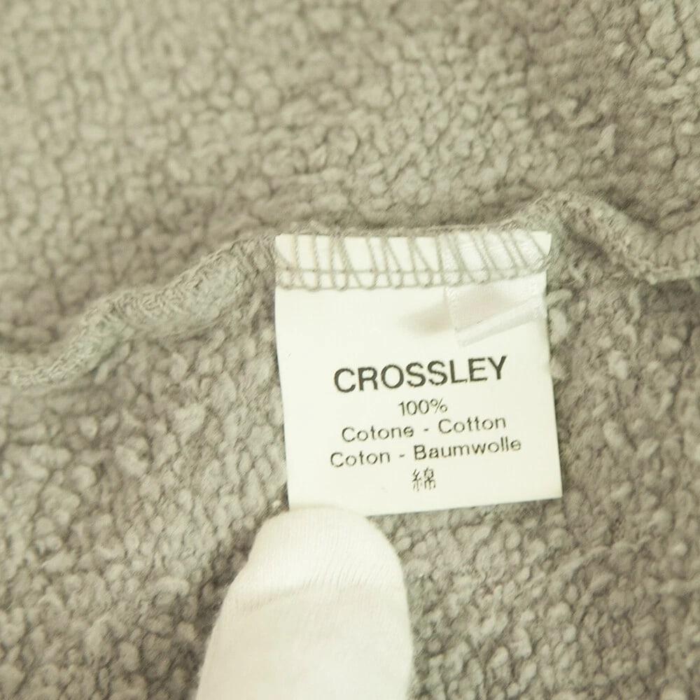 Crossley Light Gray Cotton Long Cardigan Zipper Jacket size XS - 5