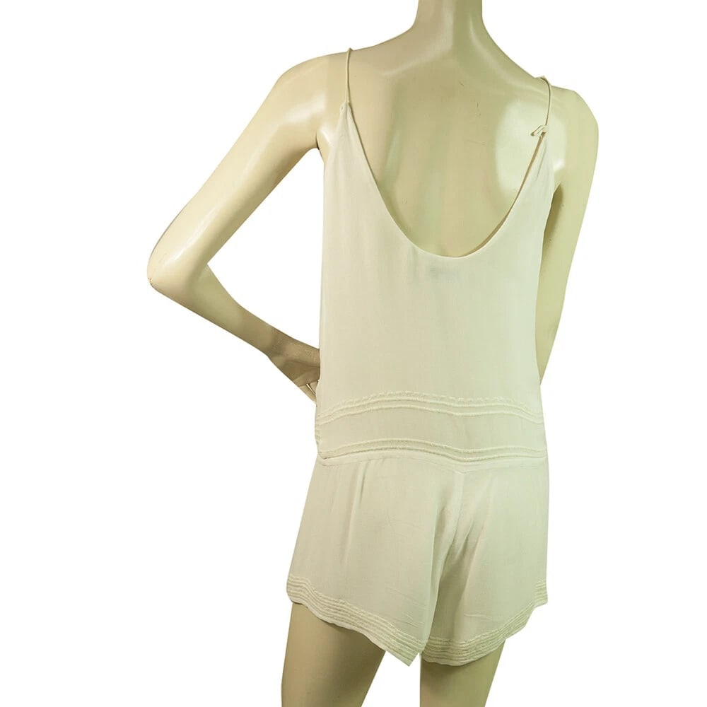 IRO Apoline White Spaghetti Straps Romper Playsuit Shorts size 36 - 2
