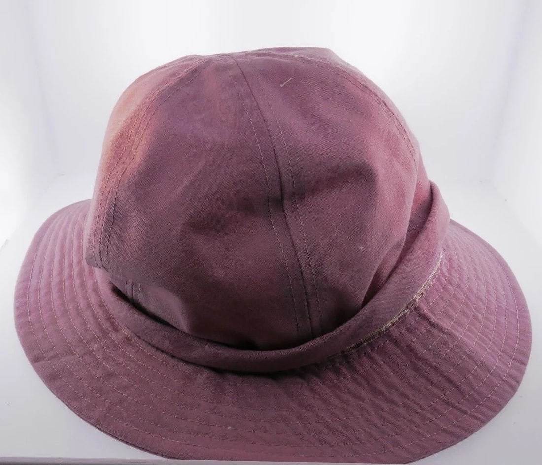 YVES SAINT LAURENT Pink Cotton Hat with Bow Vintage - 4