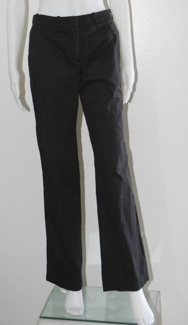 KATAYONE ADELI BLACK PANTS SIZE 4 100% COTTON MADE IN USA STYLISH - 2