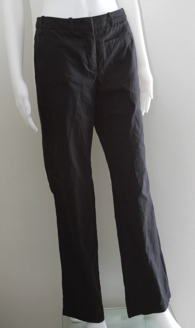 KATAYONE ADELI BLACK PANTS SIZE 4 100% COTTON MADE IN USA STYLISH - 5
