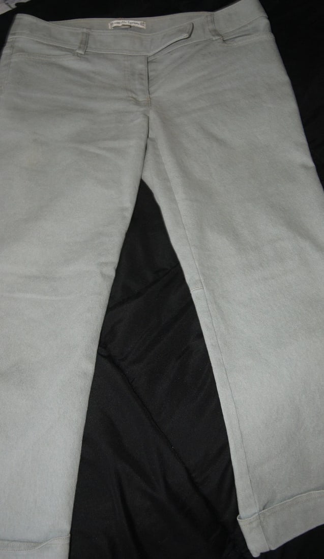 NANETTE LEPORE SIZE 0 CROPPED JEANS PANTS MADE IN USA COTTON ELASTANE - 3