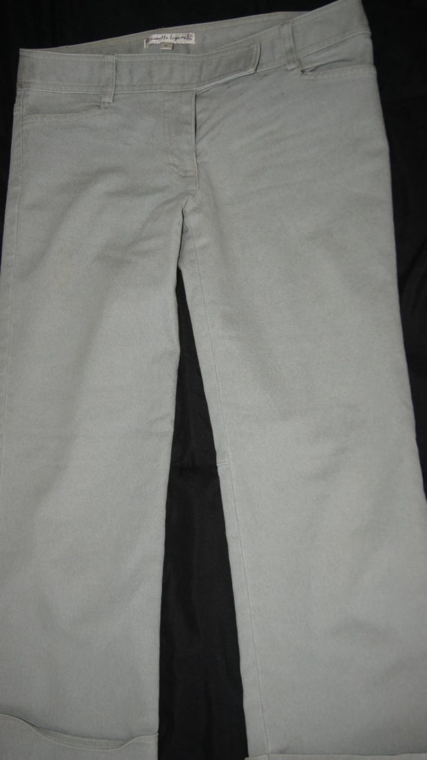 NANETTE LEPORE SIZE 0 CROPPED JEANS PANTS MADE IN USA COTTON ELASTANE - 4