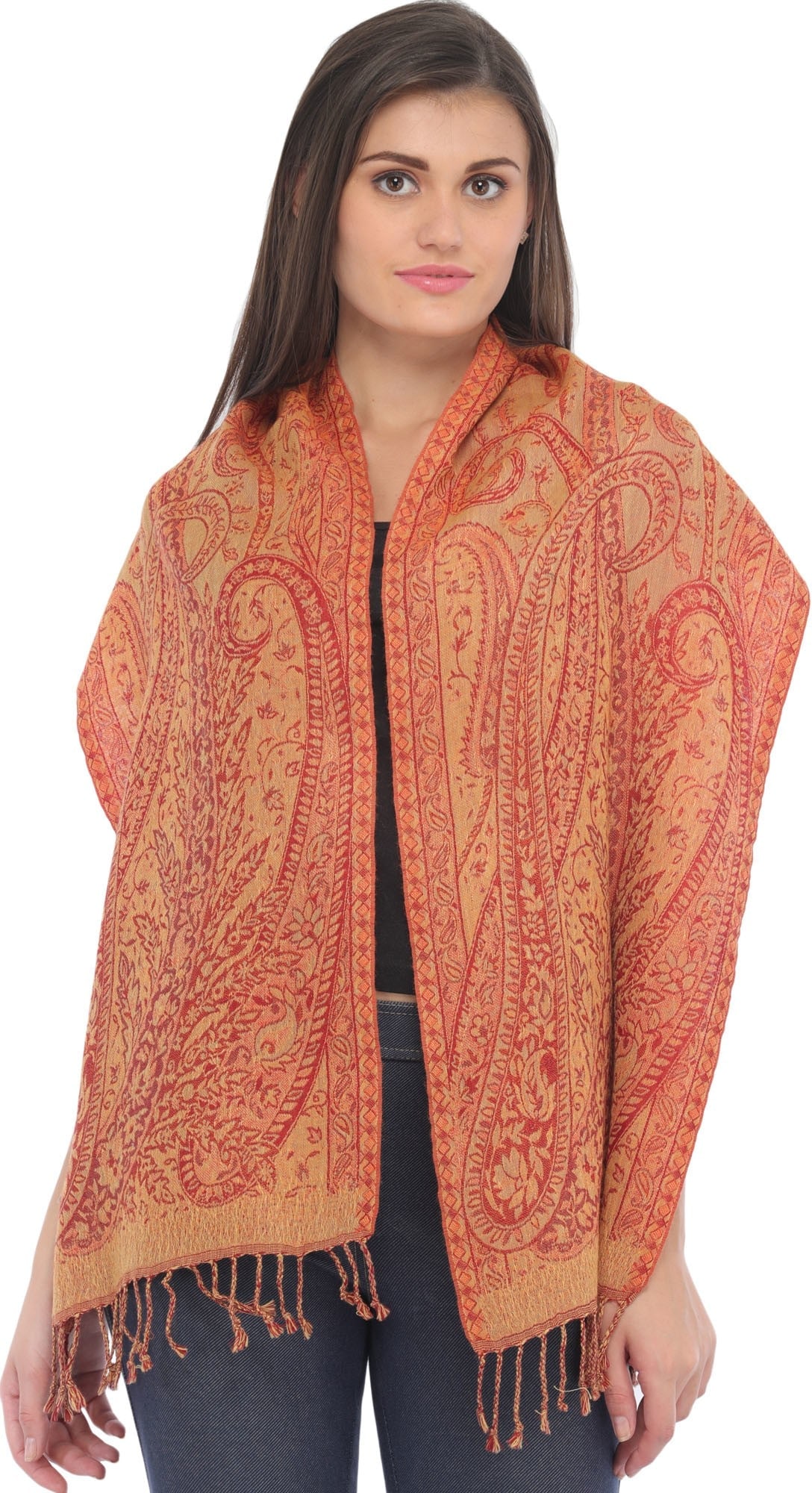 Lot of Ten Jamawar Scarves - 2