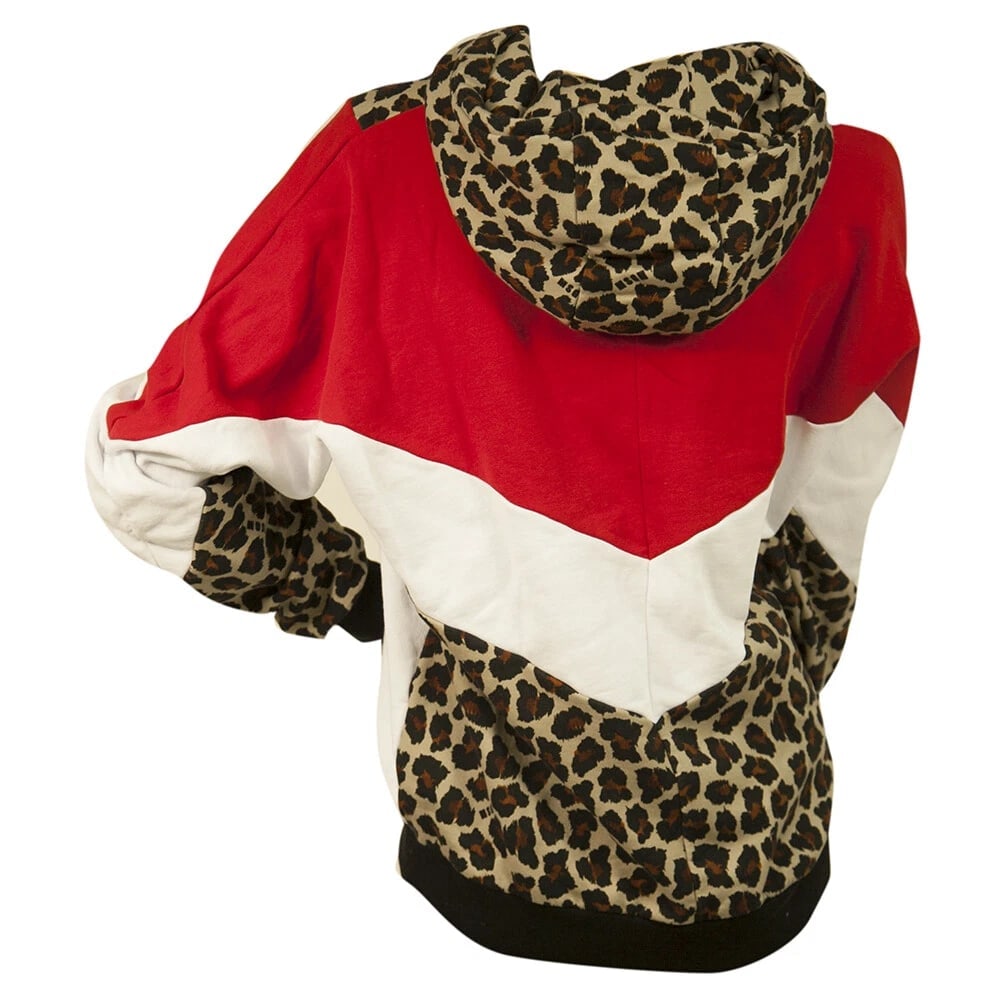 MSGM Animal Leopard Print Hoodie Top Sweat Pants Cotton Lounge Set (S - XS) - 4