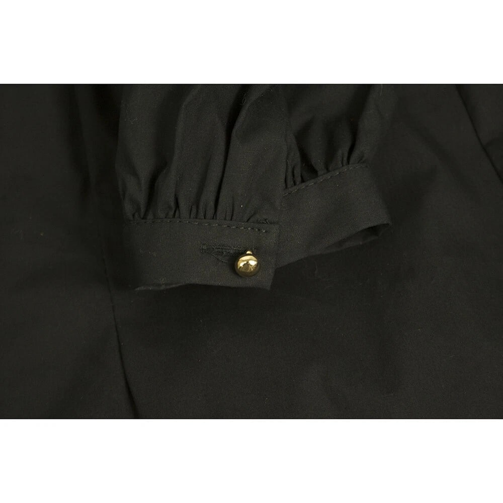 Vicolo Black Cotton Long Puff Sleeves Mini Length Short dress Size S - 7