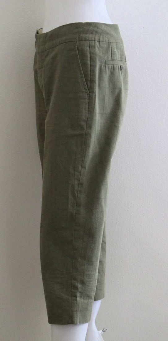 MARNI SIZE 40 100% COTTON PANTS MADE IN ITALY CROPPED STYLISH - 3