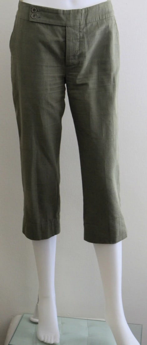 MARNI SIZE 40 100% COTTON PANTS MADE IN ITALY CROPPED STYLISH - 5