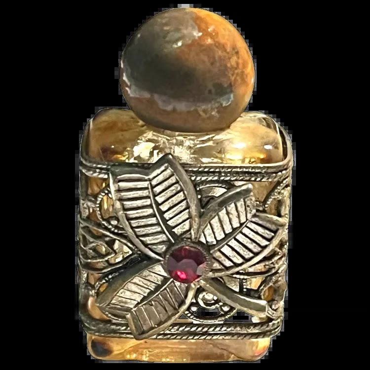 Vintage Western Germany Caged Perfume Bottle (1 of 8)