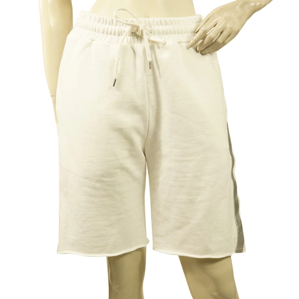 Giorgio Brato Women's White Cotton Gray Leather Strap Bermuda Shorts size XS: Title:Giorgio Brato Women's White Cotton Gray Leather Strap Bermuda Shorts size XS Description:Giorgio Brato Women's White Cotton Gray Leather Strap Bermuda Shorts size XS Embellish your casual/