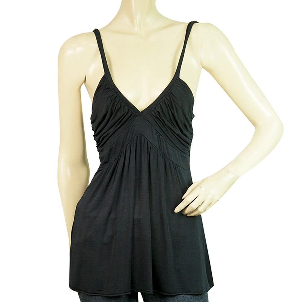 P.A.R.O.S.H. Parosh Blue Draped Cami Top Sleeveless Viscose Blouse size M: Title:P.A.R.O.S.H. Parosh Blue Draped Cami Top Sleeveless Viscose Blouse size M Description:P.A.R.O.S.H. Parosh Blue Draped Cami Top Sleeveless Viscose Blouse size M This ultra feminine top by Parosh