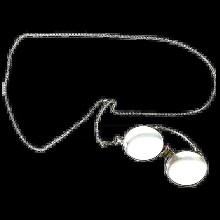 Antique Folding Glasses on Chain (1 of 9)