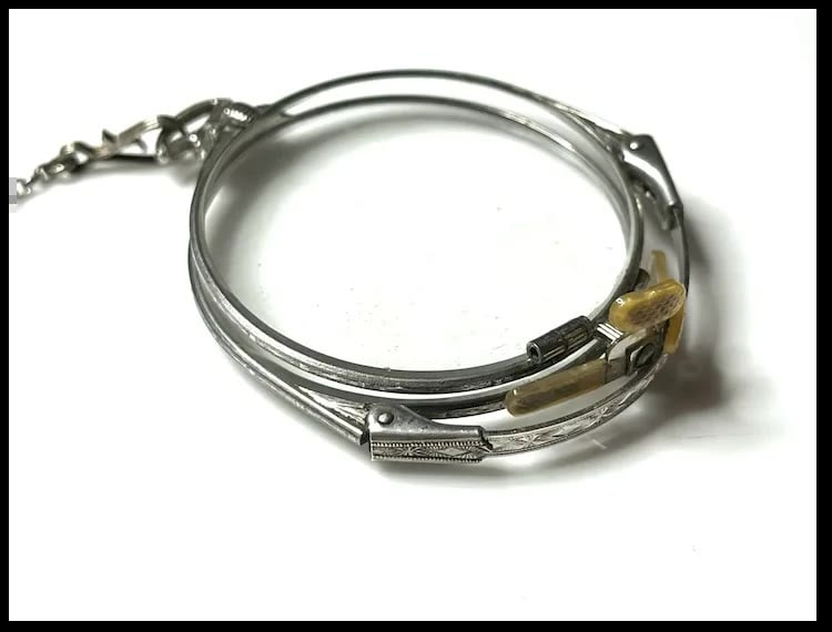Antique Folding Glasses on Chain - 4