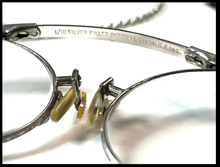 Antique Folding Glasses on Chain - 8