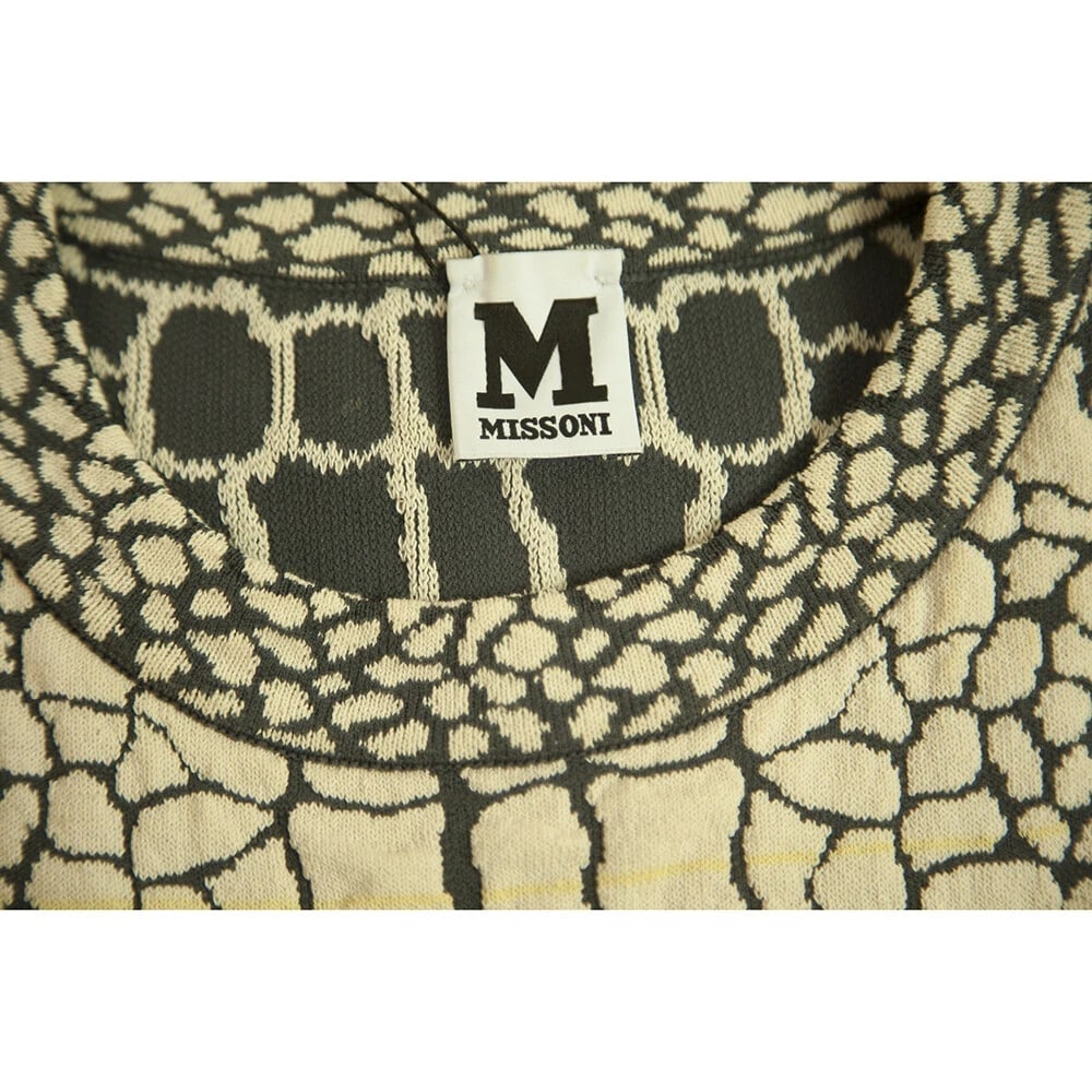 M Missoni Multicolor Crocodile Pattern Sleeveless Mini Length Bodycon Dress 40 - 3