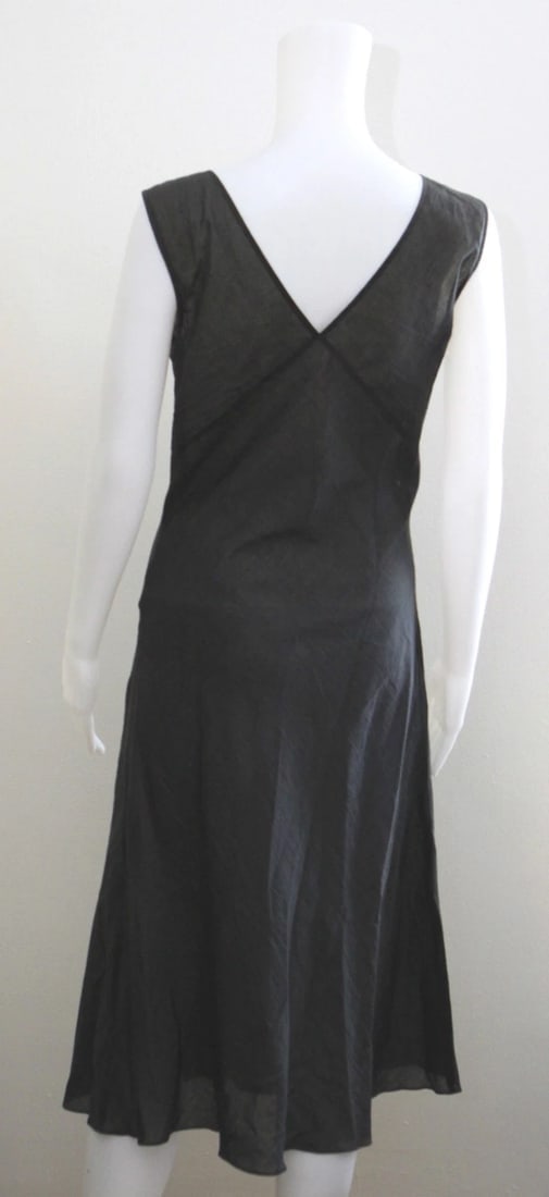 ALLEGRA HICKS BLACK SUMMER DRESS XS 100% COTTON - 4