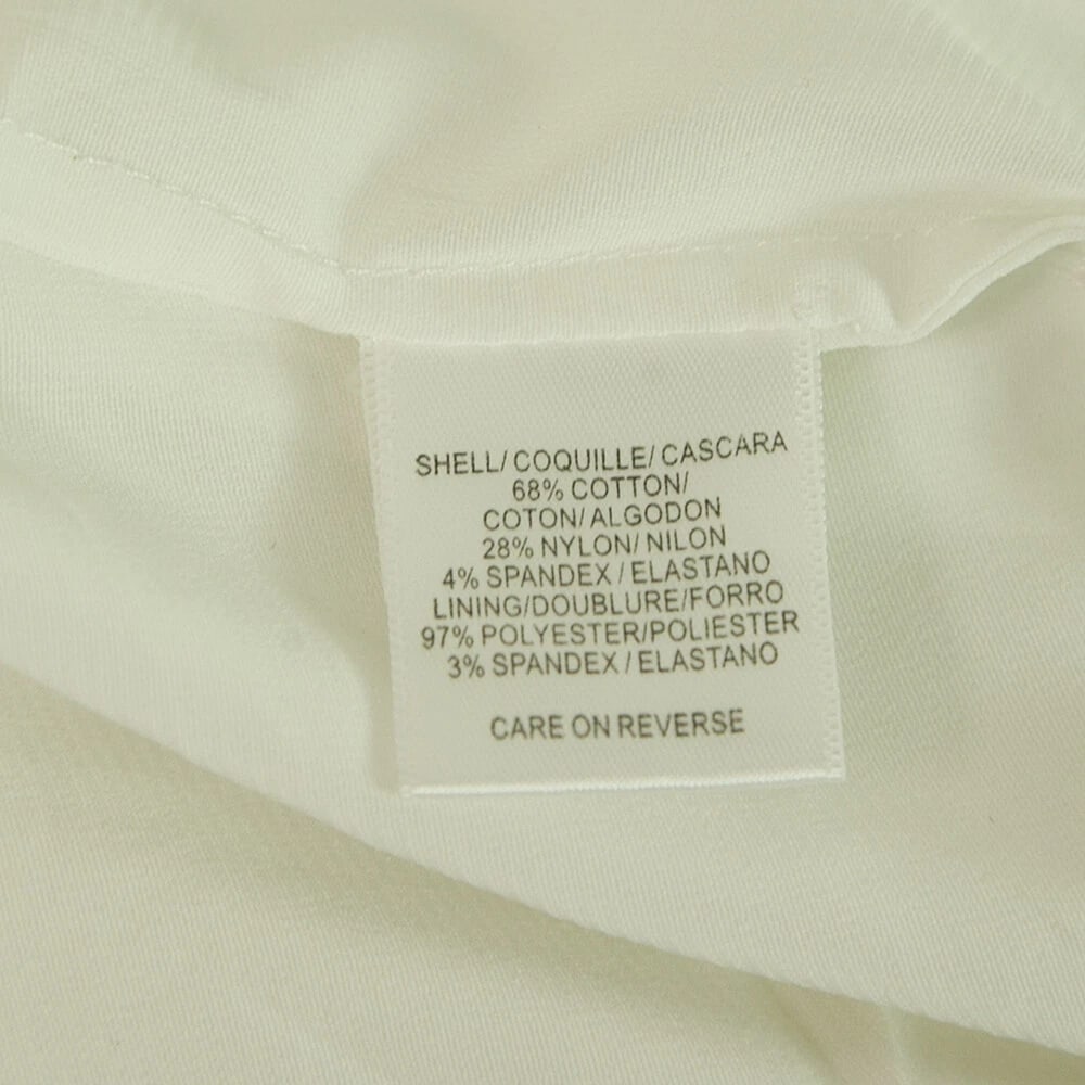 BCBG Max Azria White Puff Sleeves Lace Details Mini Length Dress size 2 - 5