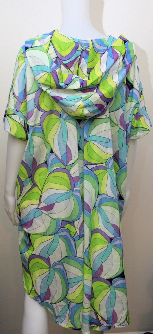 ISSA STYLISH SUMMER COLORFUL TOP BLOUSE TUNIC WITH HOODIE COTTON - 6