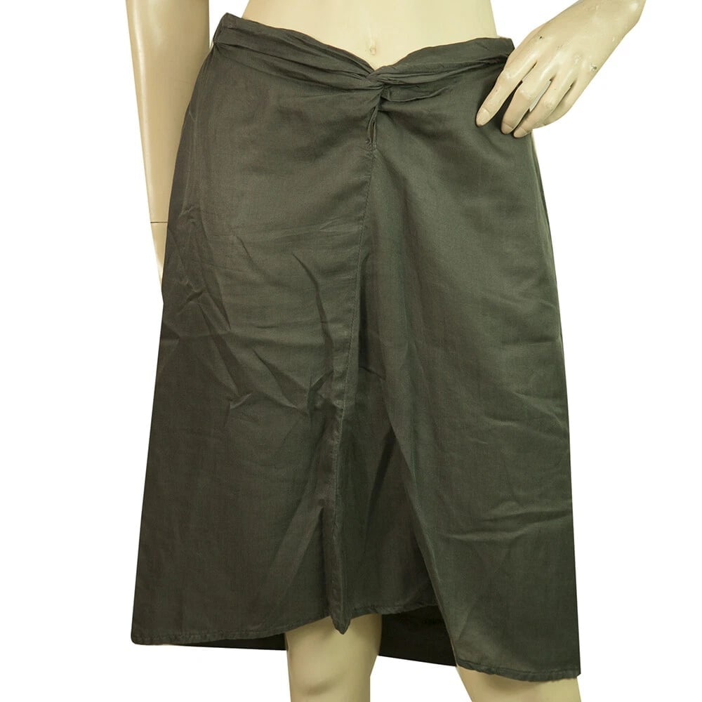 Crossley Gray Cotton Silk Knee Length Skirt size XS (1 of 7)