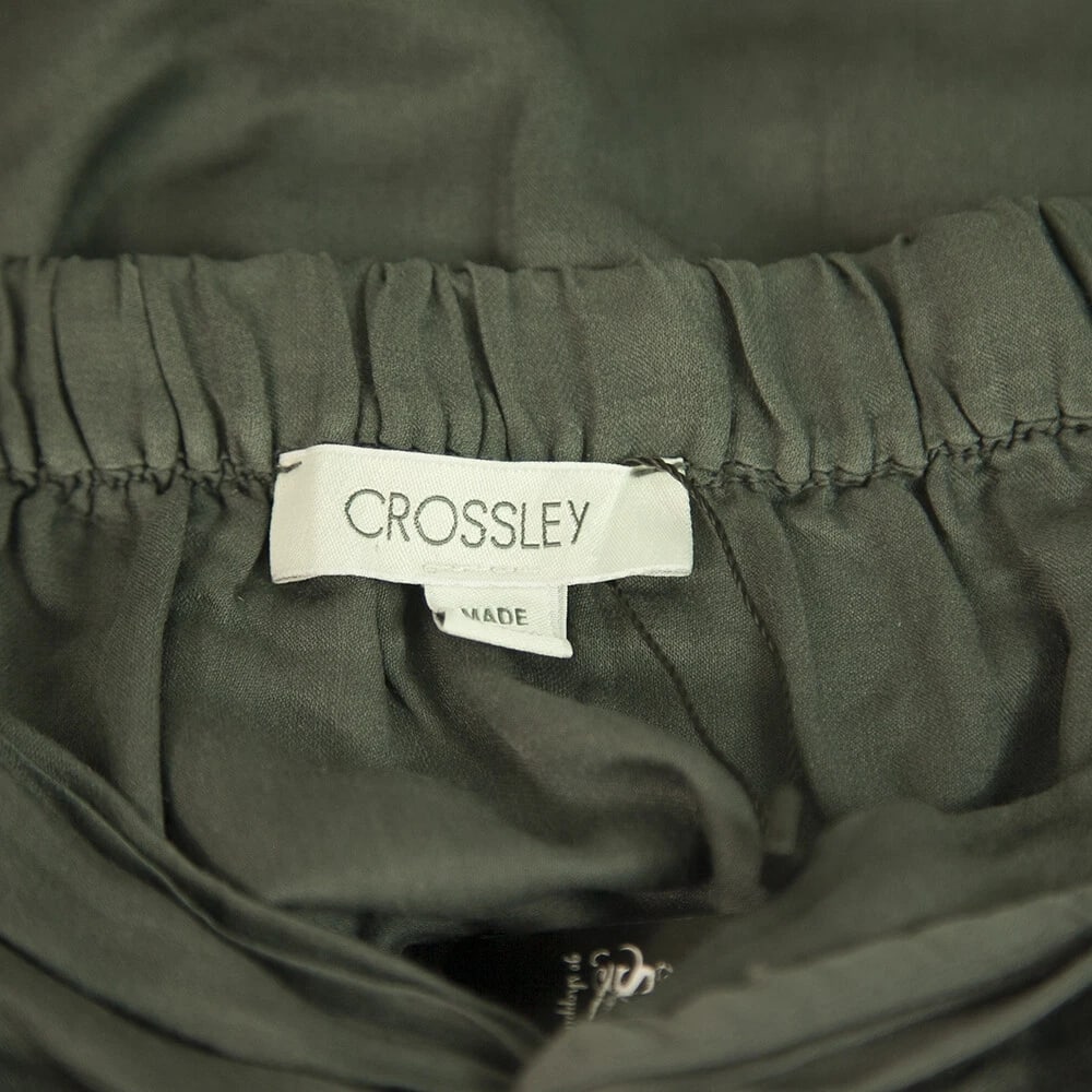 Crossley Gray Cotton Silk Knee Length Skirt size XS - 3