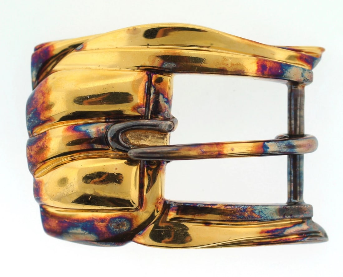 CHIC Kieselstein Cord Sterling Silver & Gold Overlay Buckle & Slider!: Title: CHIC Kieselstein Cord Sterling Silver & Gold Overlay Buckle & Slider! Dimension: Fine Jewelry, Arts & Antiques Purveyors and Purchasers of Antique and Estate Pieces 191 South Beverly Drive