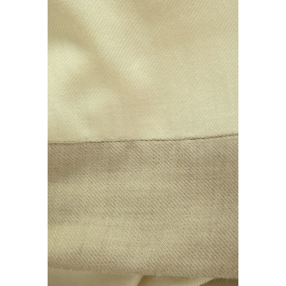 AGNONA Cream & Beige Cashmere & Silk Rectangular Large Scarf Shawl Pasmina - 4